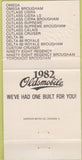 Matchbook Cover - Rudd Olds Cadillac GMC La Porte IN 1982 30 Strike
