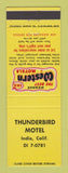Matchbook Cover - Best Western Thunderbird Motel Indio CA