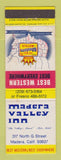 Matchbook Cover - Best Western Madera Valley Inn Madera CA