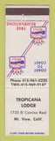 Matchbook Cover - Best Western Tropicana Lodge Mountain View CA