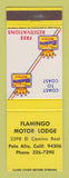 Matchbook Cover - Best Western Flamingo Motor Lodge Palo Alto CA