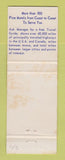 Matchbook Cover - Best Western Wyo Motel Laramie WY
