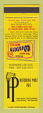 Matchbook Cover - Best Western Hitching Post Inn Cheyenne WY