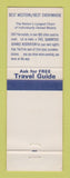 Matchbook Cover - Best Western Cabana Motel South Lake Tahoe CA