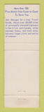 Matchbook Cover - Best Western Driftwood Motor Hotel Modesto CA