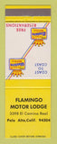 Matchbook Cover - Best Western Flamingo Motor Lodge Palo Alto CA