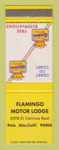 Matchbook Cover - Best Western Flamingo Motor Lodge Palo Alto CA