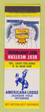 Matchbook Cover - Best Western Americana Lodge Jackson Hole WY