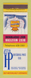 Matchbook Cover - Best Western Hitching Post Inn Cheyenne WY