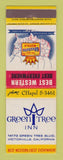 Matchbook Cover - Best Western Green Tree Inn Victorville CA