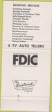 Matchbook Cover - First National Bank Rockford IL 30 Strike