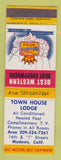 Matchbook Cover - Best Western Town House Lodge Modesto CA