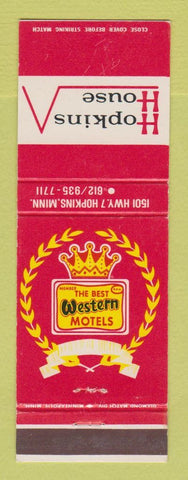 Matchbook Cover - Best Western Hopkins House MN