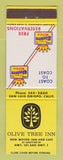 Matchbook Cover - Best Western Olive Tree Inn San Luis Obispo CA