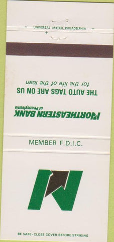 Matchbook Cover - Northeastern Bank of Pennsylvania Scranton PA 30 Strike
