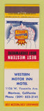 Matchbook Cover - Best Western Western Motor Motel Manteca CA