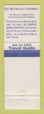 Matchbook Cover - Best Western Golden Chain Motel Grass Valley CA