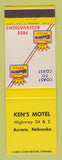 Matchbook Cover - Best Western Ken's Motel Aurora NE