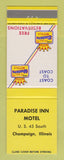 Matchbook Cover - Best Western Paradise Inn Motel Champaign IL