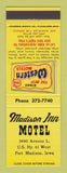 Matchbook Cover - Best Western Madison Inn Motel Fort Madison IA