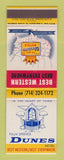 Matchbook Cover - Best Western Dunes Hotel Palm Springs CA