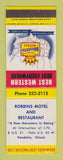 Matchbook Cover - Best Western Robbins Motel Vandalia IL