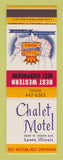 Matchbook Cover - Best Western Chalet Motel Lyons IL