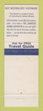 Matchbook Cover - Best Western Hapiday Motor Lodge Pearisburg VA