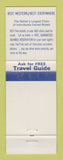 Matchbook Cover - Best Western HTA Lookout Lodge Tombstone AZ