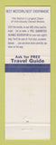 Matchbook Cover - Best Western Hapiday Motor Lodge Pearisburg VA