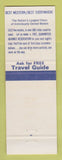Matchbook Cover - Best Western Ponderosa Inn Williams AZ