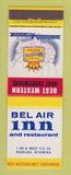 Matchbook Cover - Best Western Bel Air Inn Rawlins WY