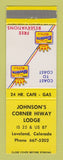 Matchbook Cover - Best Western Johnson's Corner Hiway Lodge Loveland Colorado