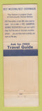 Matchbook Cover - Best Western Royal Knight Motel Baldwin Park CA