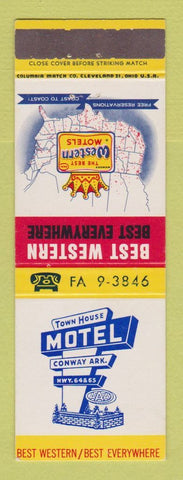 Matchbook Cover - Best Western Town House Motel Conway AR