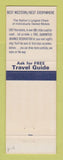 Matchbook Cover - Best Western Town House Motel Conway AR