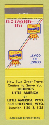 Matchbook Cover Best Western Holding's Little America Little America WY Cheyenne