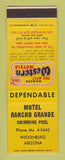 Matchbook Cover - Best Western Motel Rancho Grande Wickenburg AZ