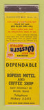 Matchbook Cover - Best Western Rogers Motel Pecos TX