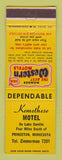 Matchbook Cover - Best Western Kemethese Motel Princeton MN