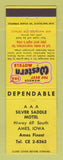 Matchbook Cover - Best Western AAA Silver Saddle Motel Ames IA