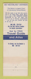 Matchbook Cover - Best Western Town House Lodge Modesto CA