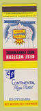 Matchbook Cover - Best Western Continental Plaza Motel Seattle WA