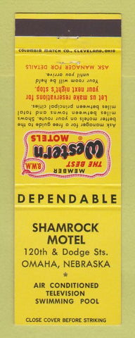 Matchbook Cover - Best Western Shamrock Motel Omaha NE