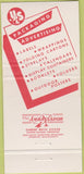 Matchbook Cover - United States Print  and  Lithograph New York NY 30 Strike