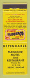 Matchbook Cover - Best Western Mianliner Motel Beloit KS