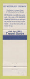 Matchbook Cover - Best Western Cherokee Strip Motel Perry OK