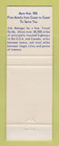 Matchbook Cover - Best Western Schrafft's Virginia Inn Richmond VA