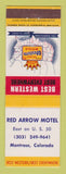 Matchbook Cover - Best Western Red Arrow Motel Montrose Colorado