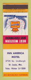 Matchbook Cover - Best Western Inn America Motel St Louis MO